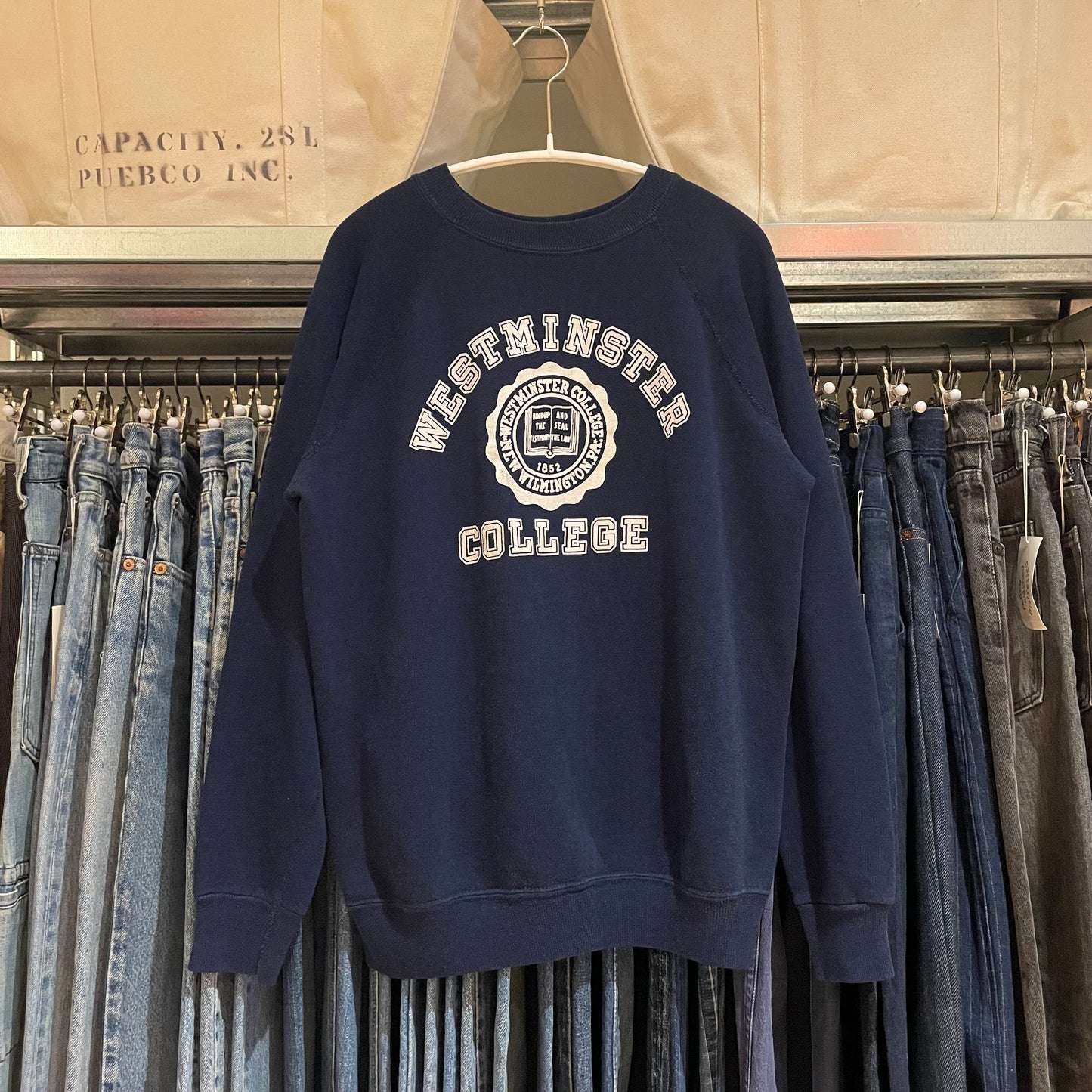 Westminster College Raglan Sweatshirt Navy