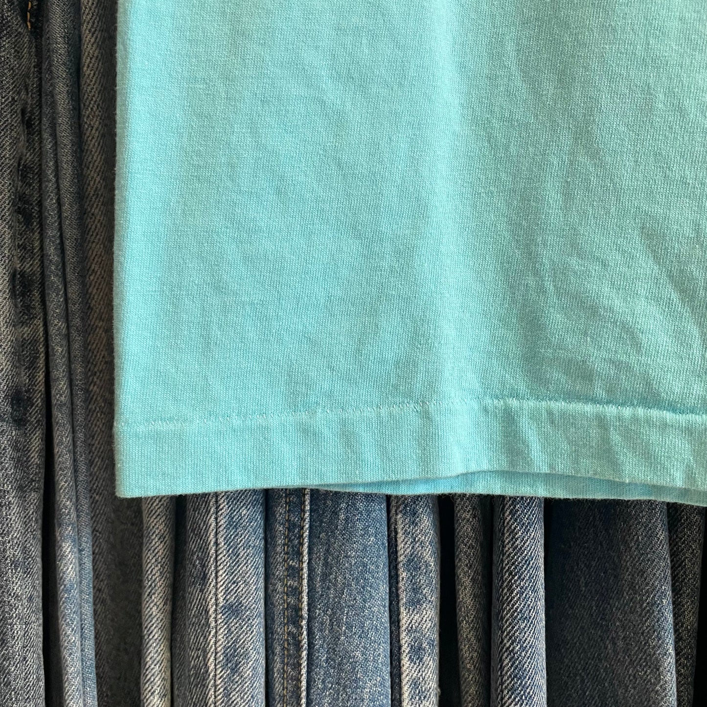 East Oakland Text Logo Tee Blue