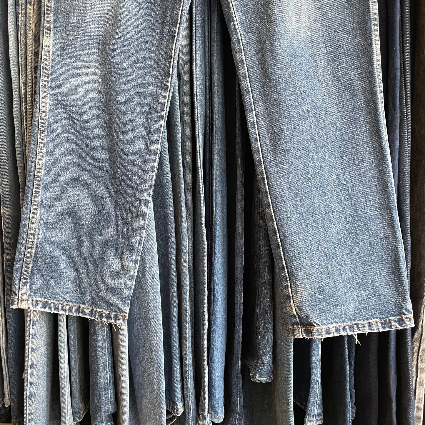 Regular Straight Jeans Medium Wash Blue
