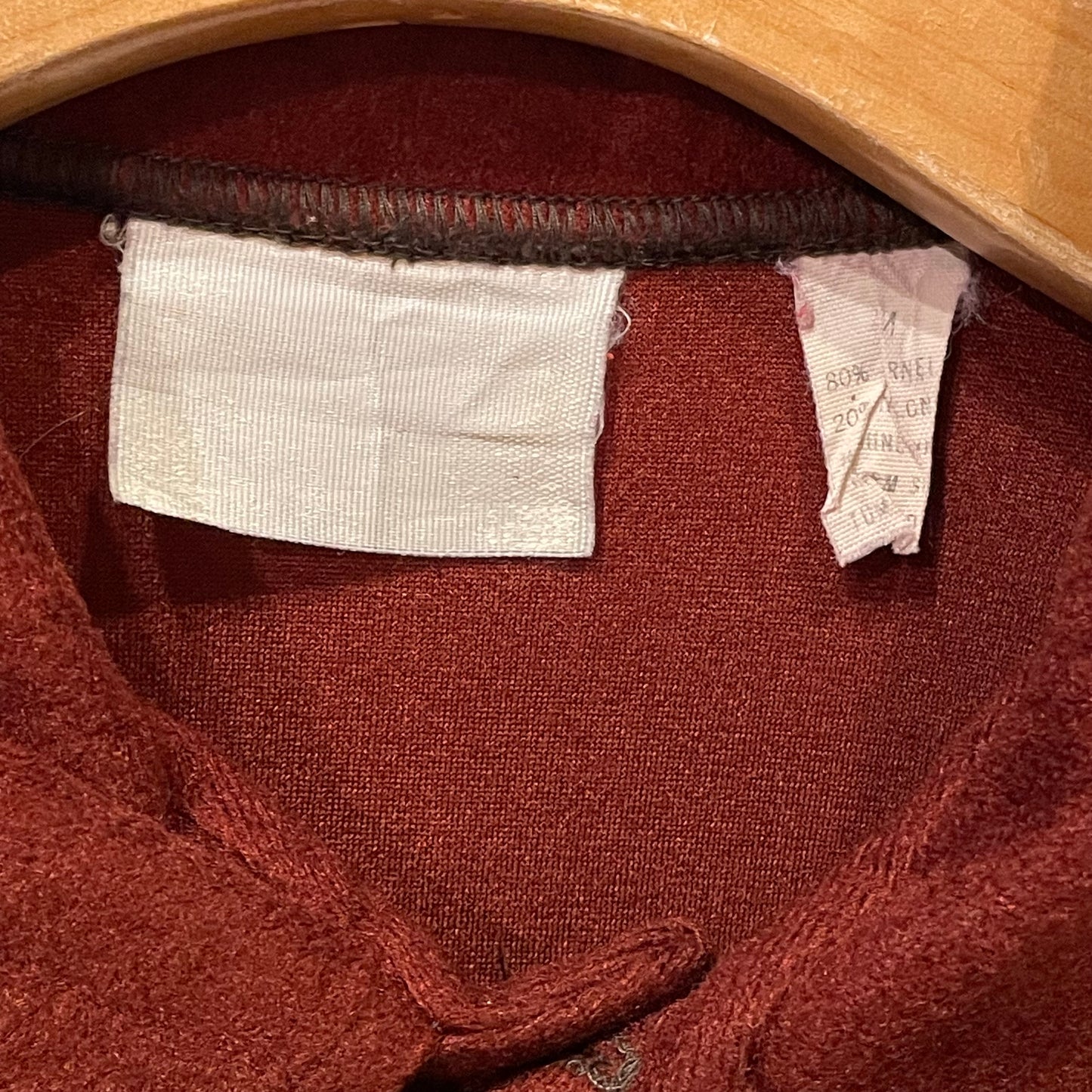 Velour Polo Shirt Burgundy