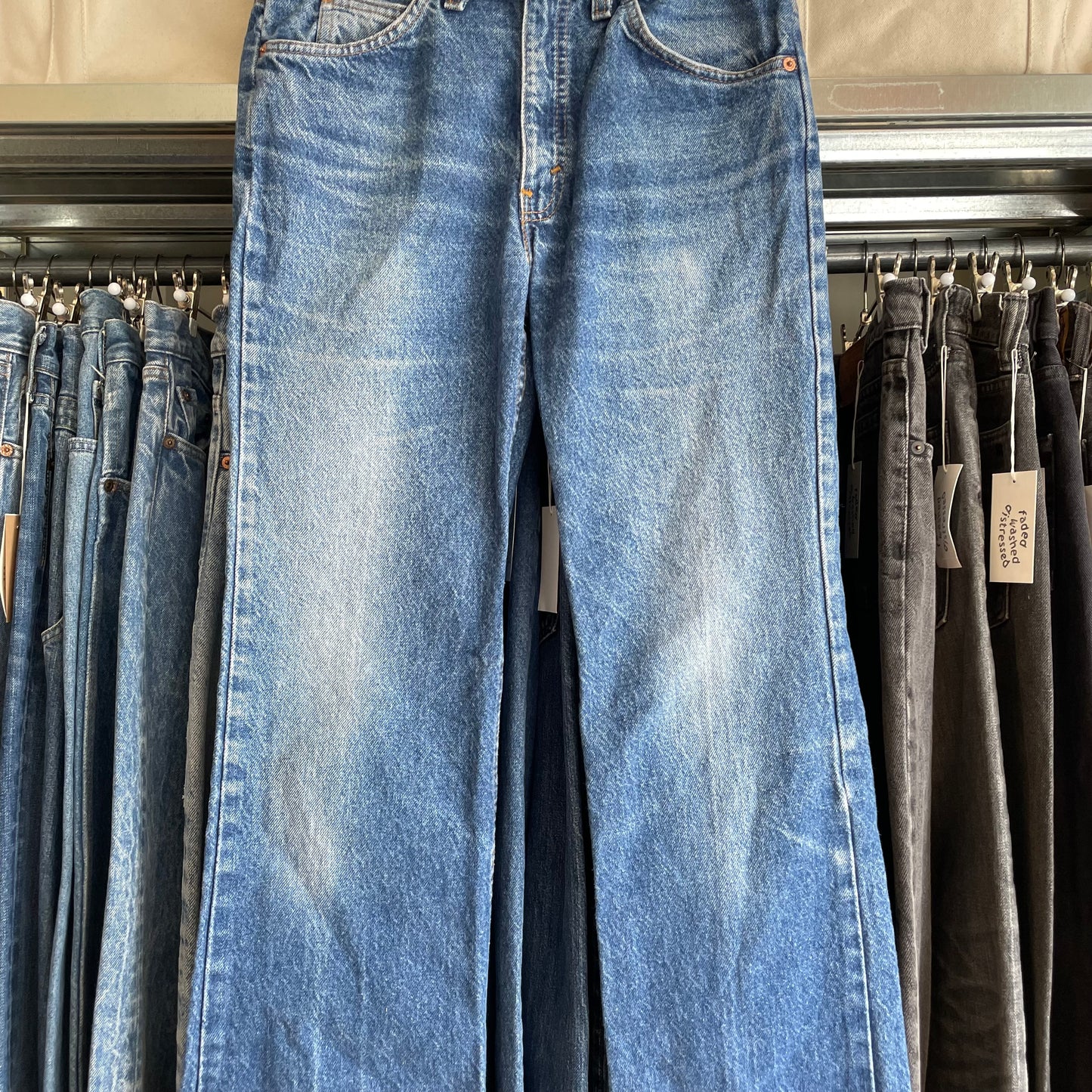 517 Jeans Orange Tab Medium Wash Blue