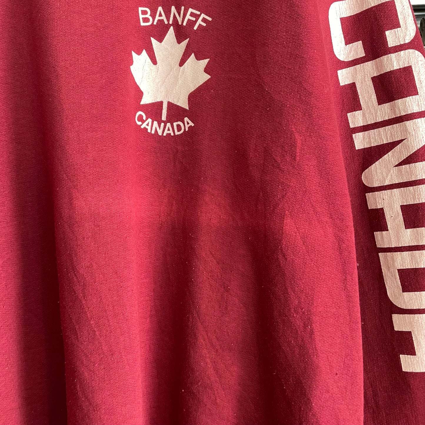 BANFF CANADA Sweatshirt Red Ranglan