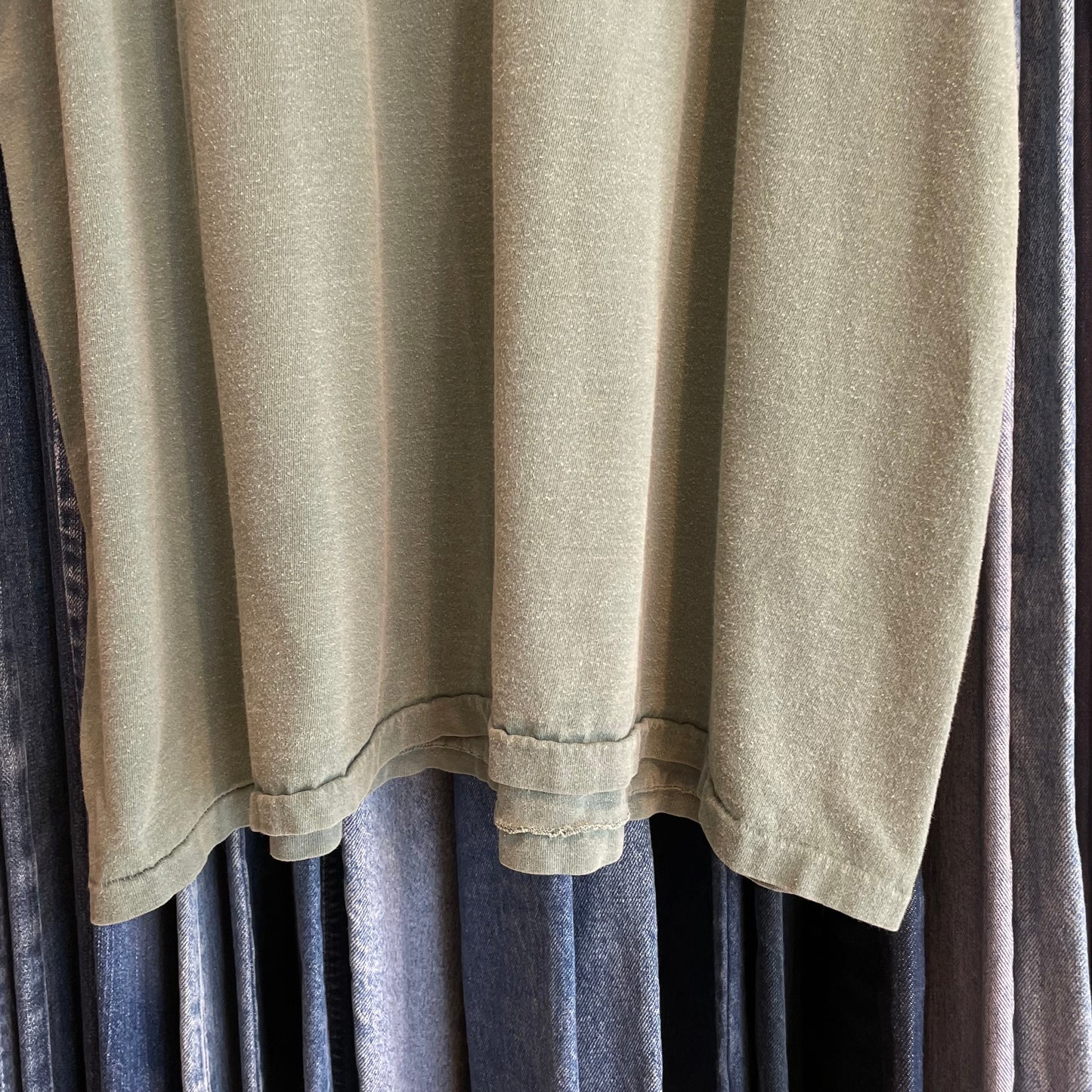 THE LAKE PLACID NY T-Shirt Green Faded