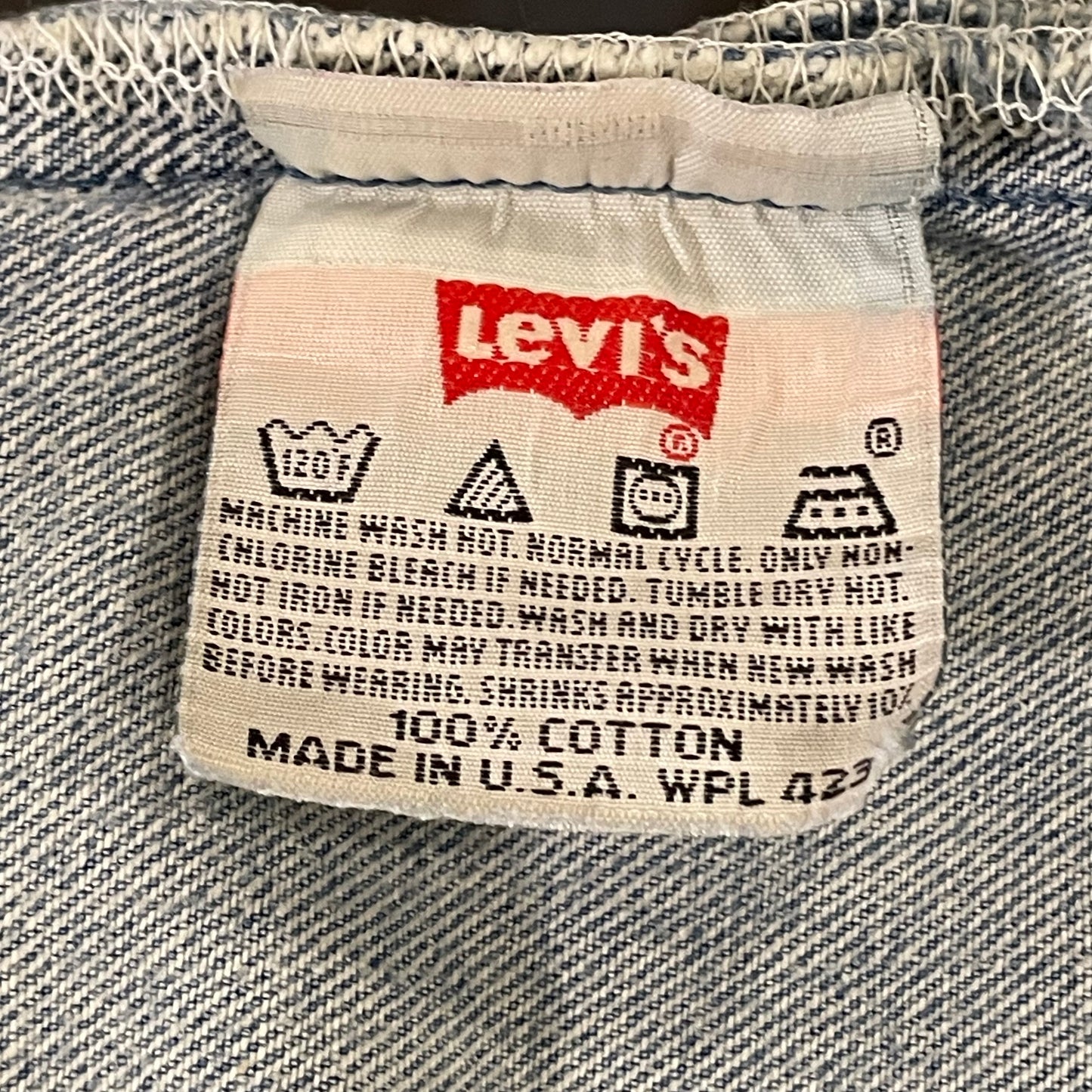 Faded Light Wash 501xx Denim Jeans