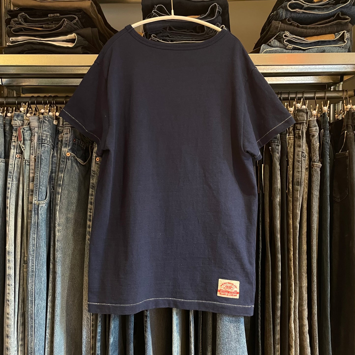 Snoopy Surf Graphic Tee Navy Single Stitch
