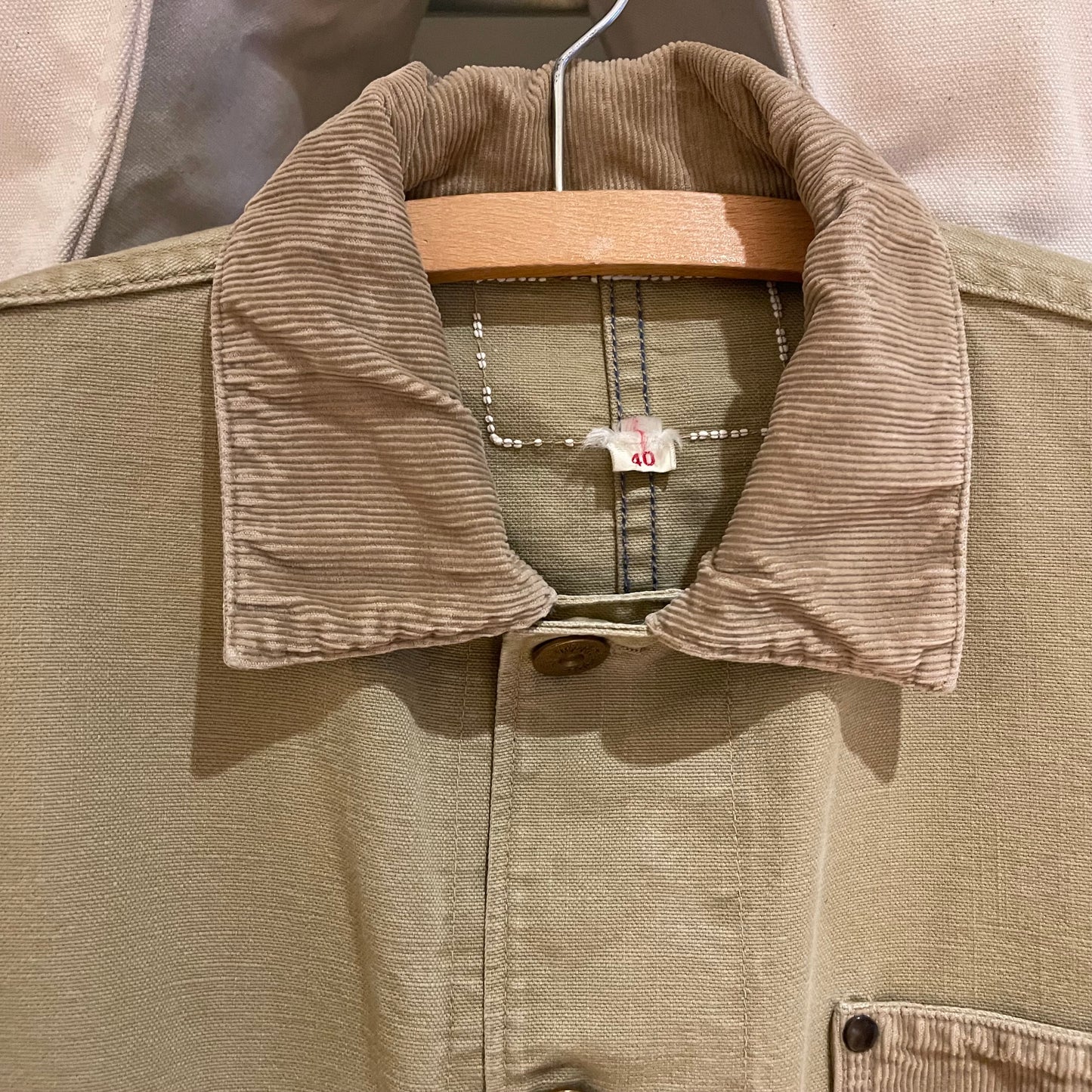 Washed Coverall Jacket/Coat Khaki