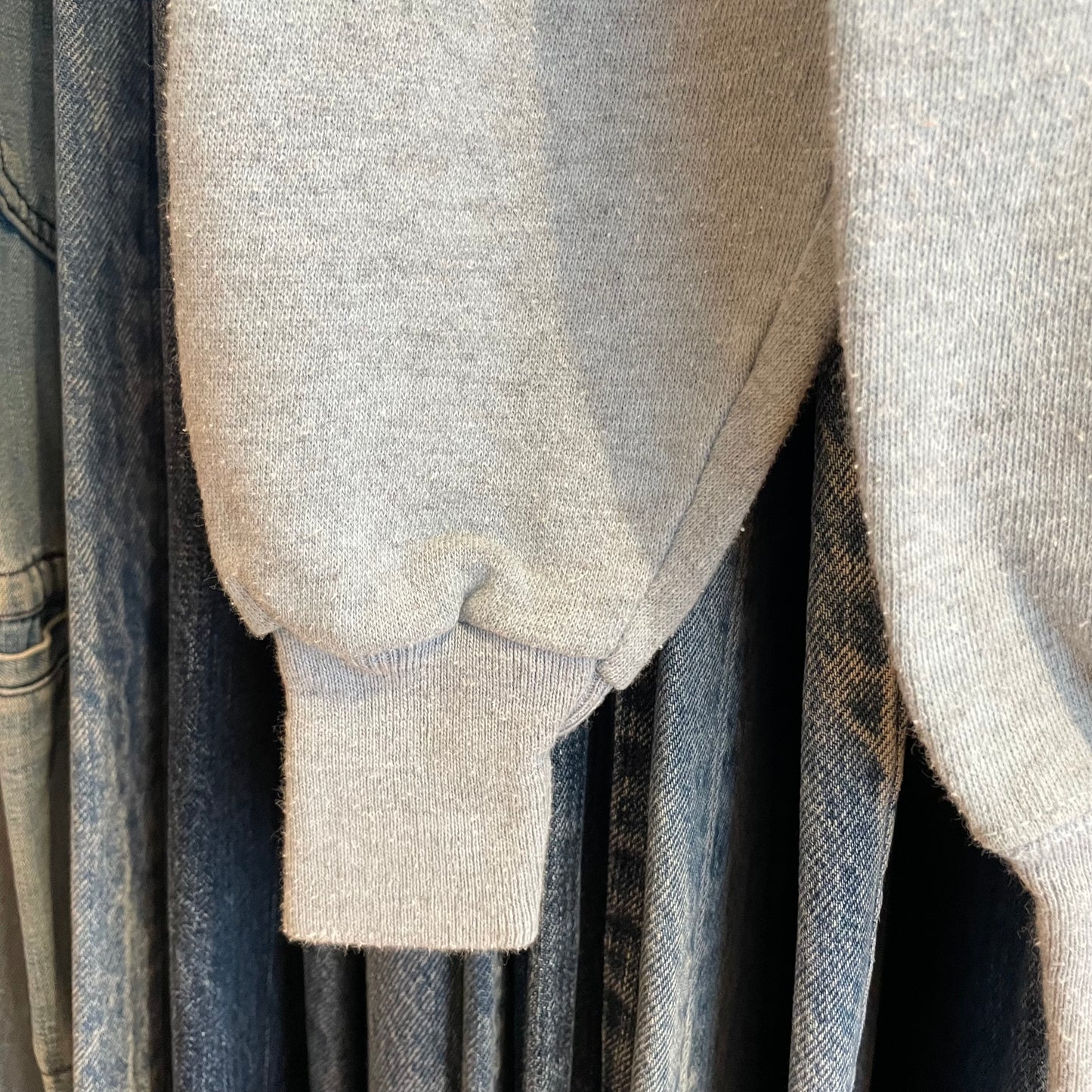Blank Sweatshirt Raglan Gray