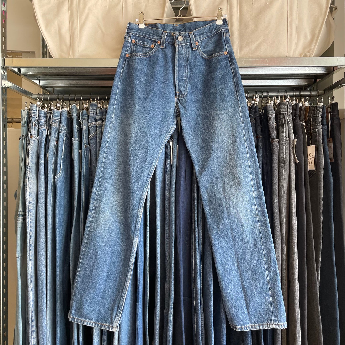 501xx Jeans Straight Medium Washed Blue