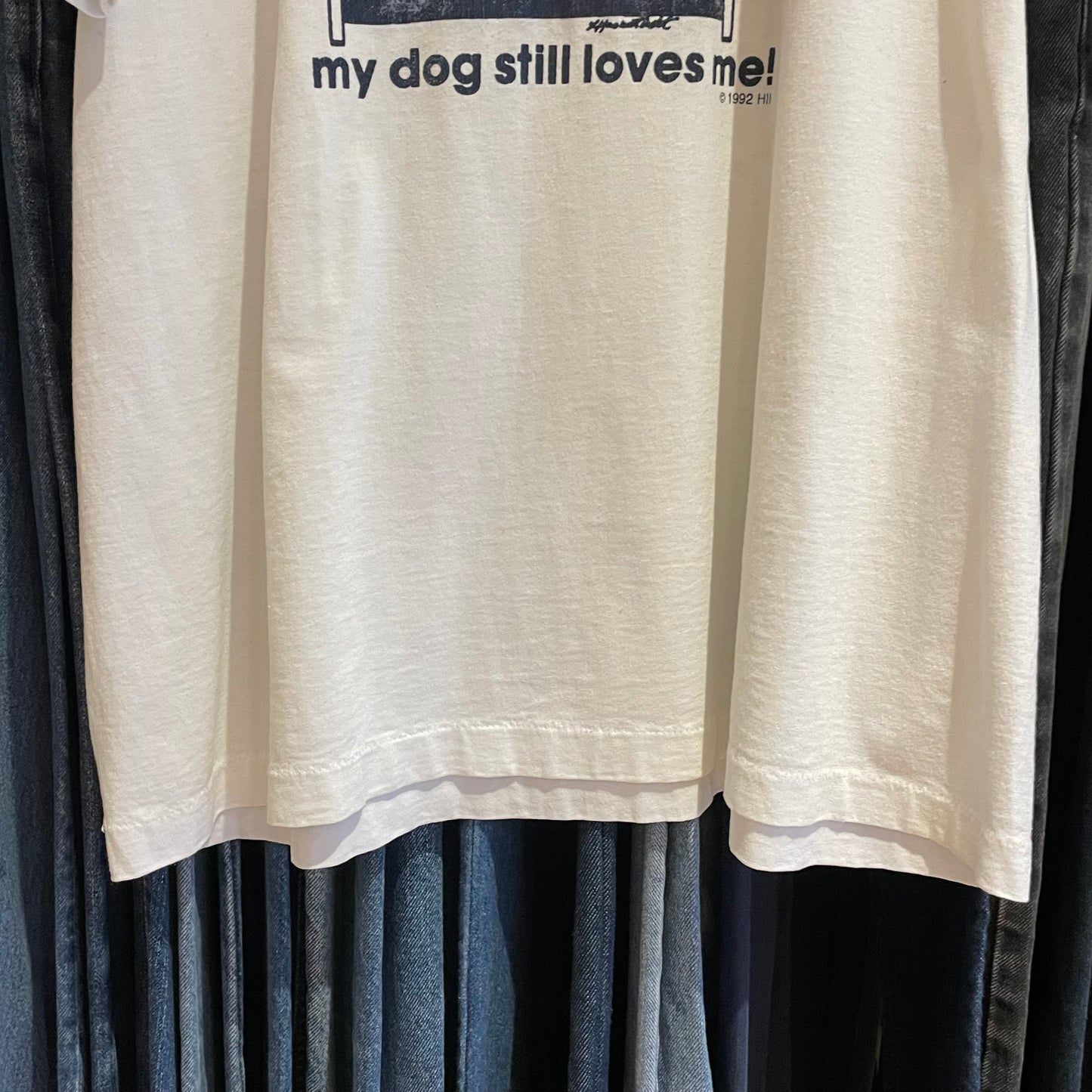 My Dog Still Loves Me T-Shirt White Cotton/Polyester