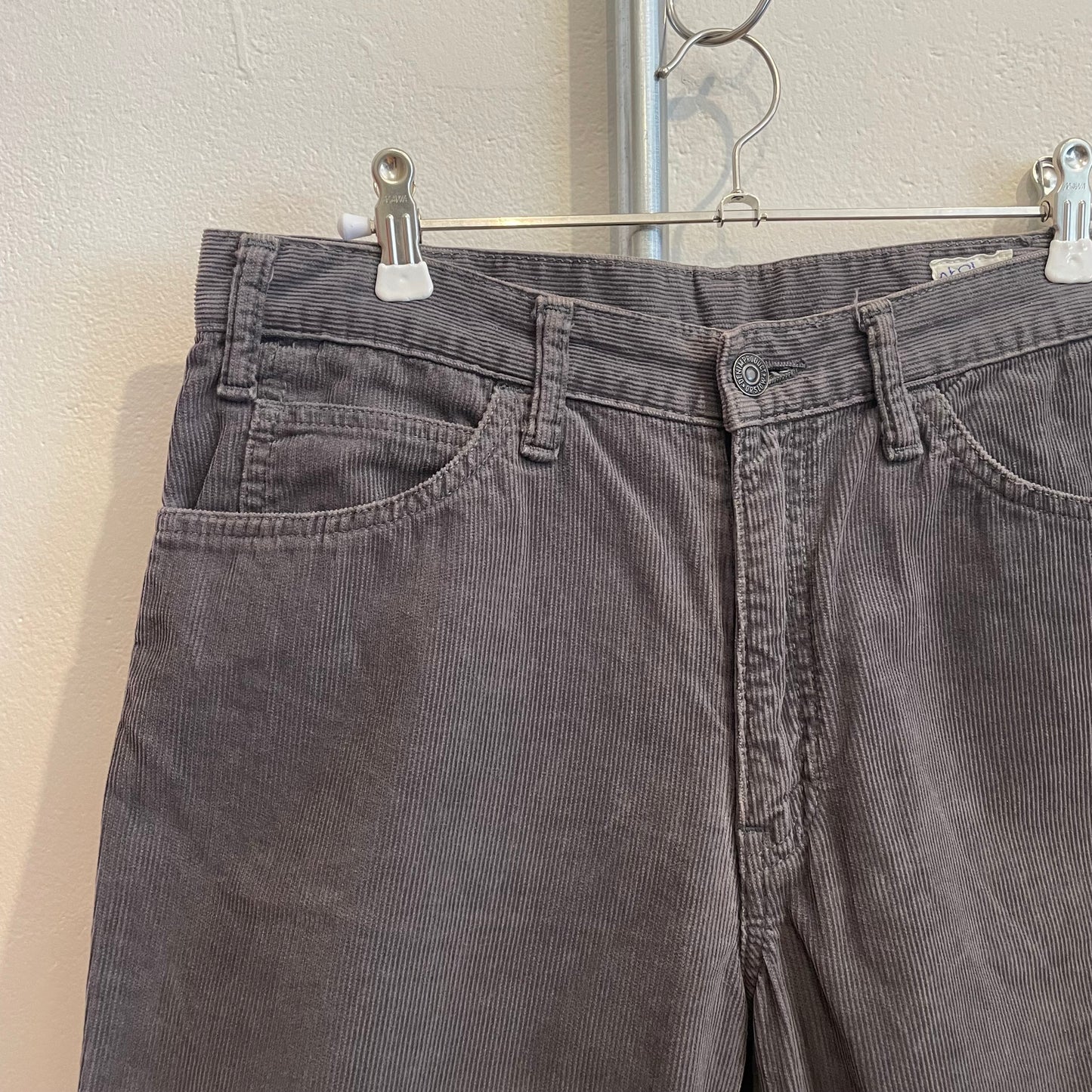 Corduroy Shorts Charcoal Faded