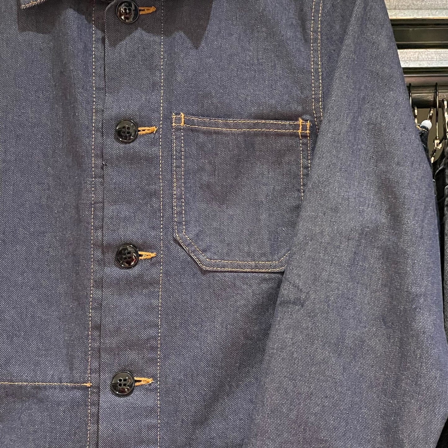 Denim Coveralls Jacket Indigo