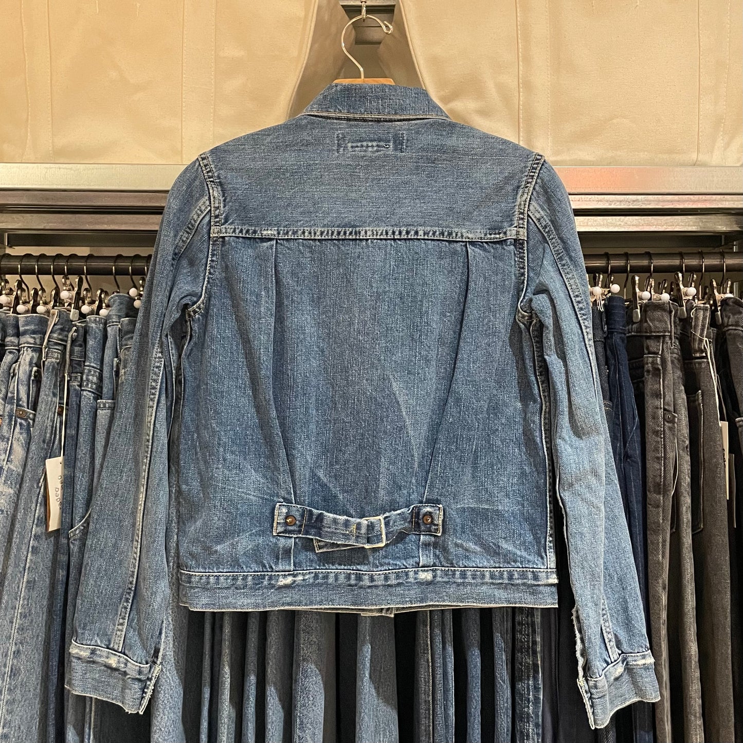 Type 1 Denim Jacket Washed Blue Distressed