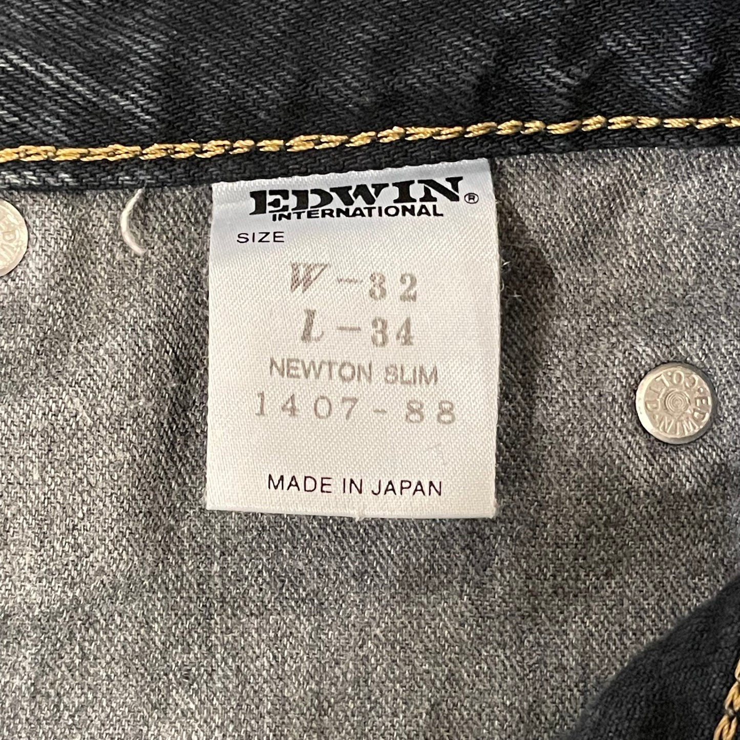 Newton Jeans Black Washed Denim