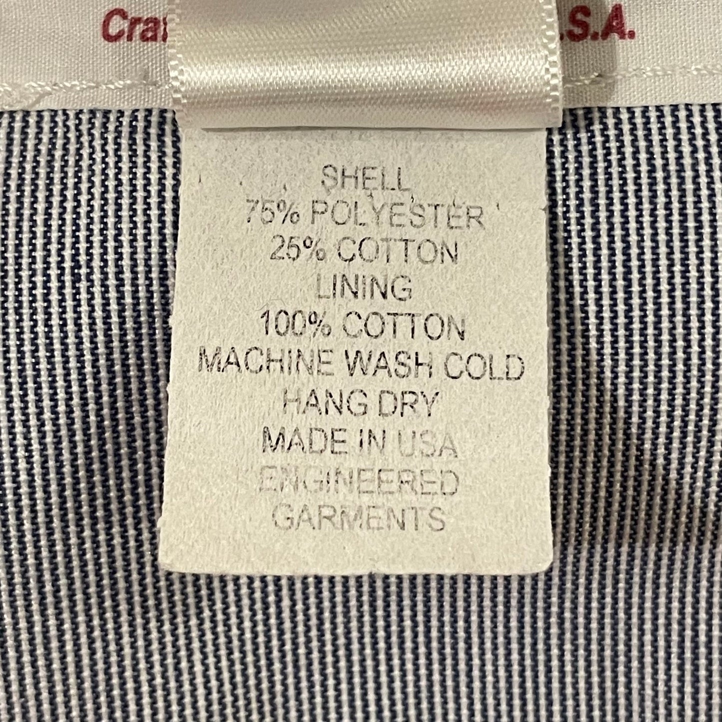 Striped Cotton Button Jacket Blue