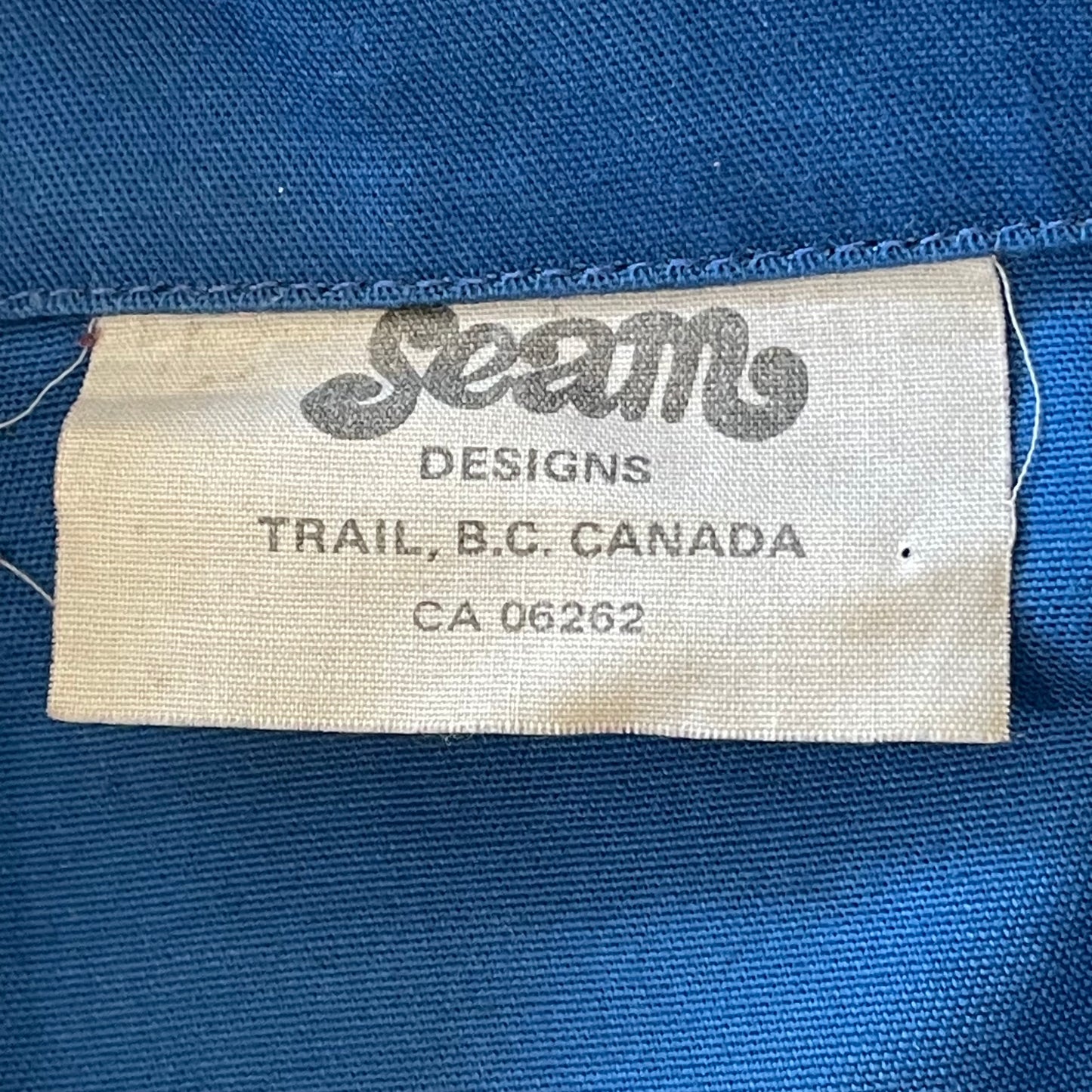 Zip Up Cotton Jacket Blue