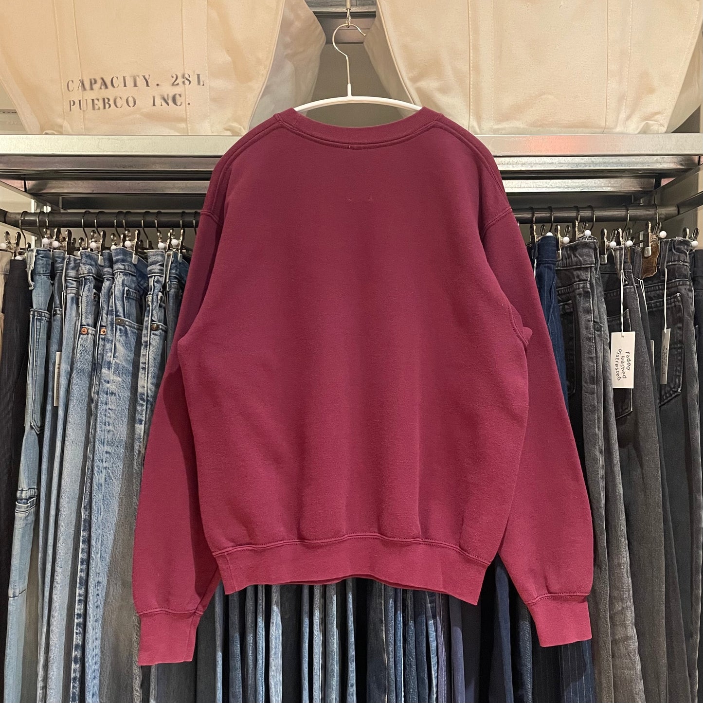 Bronx Union Sweatshirt Raglan bordeaux