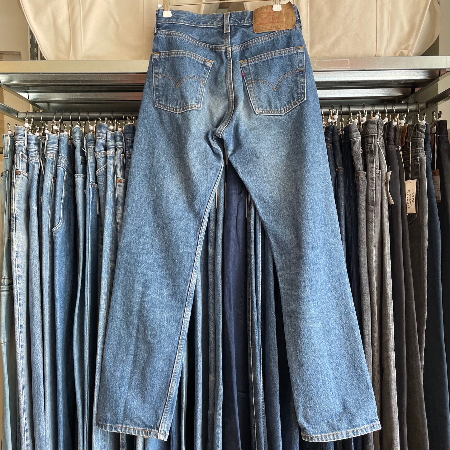 501xx Jeans Straight Medium Washed Blue