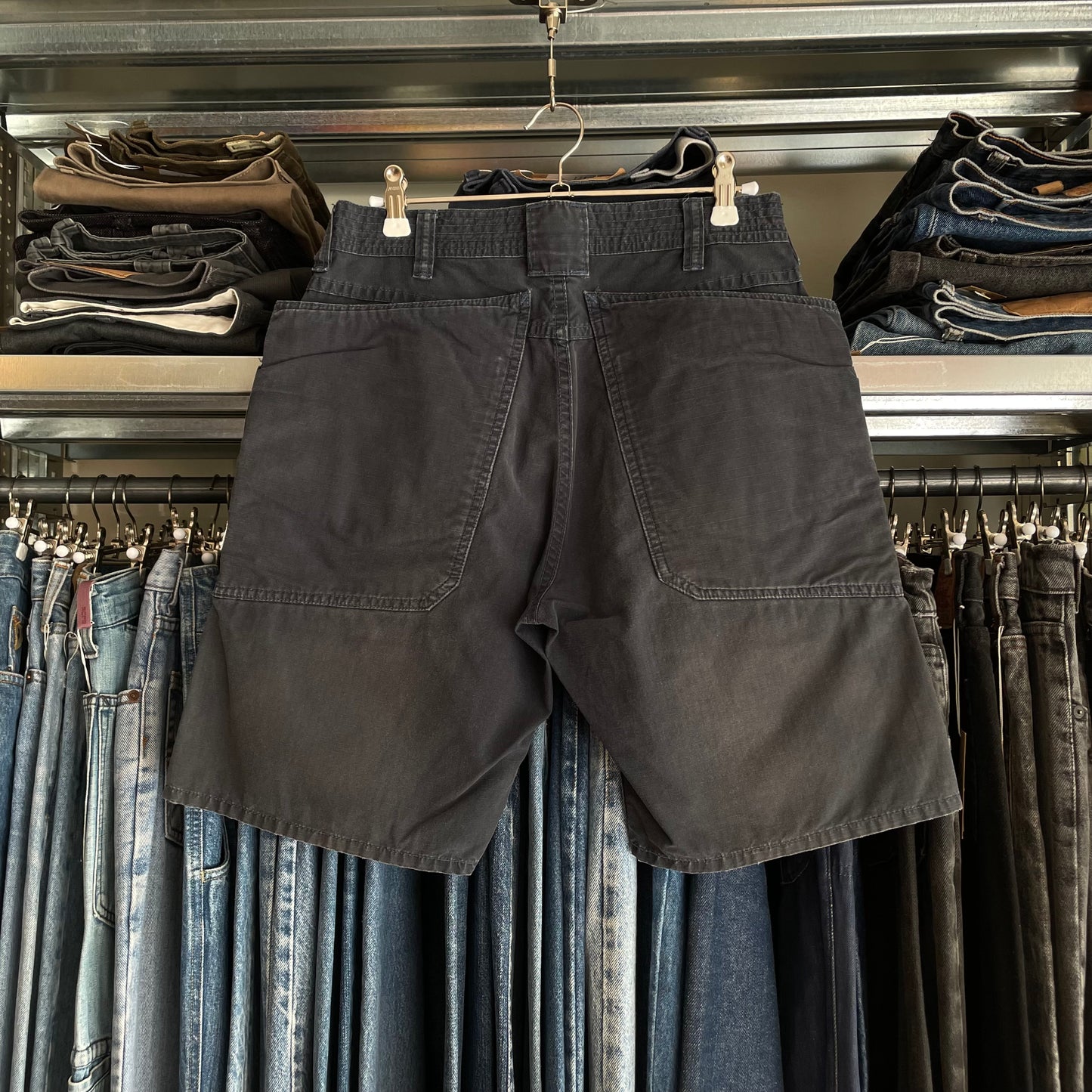Work Shorts Faded Black For Ganders