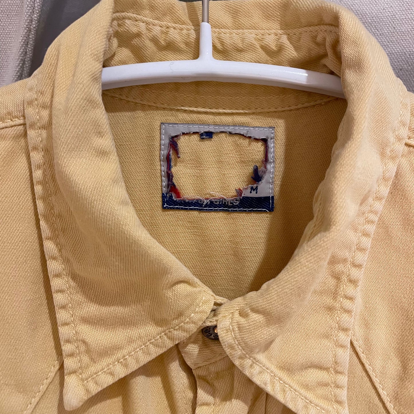 Western Snap Button Shirt Yellow