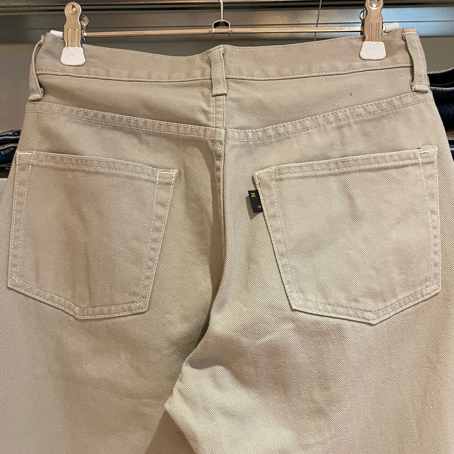 Beige Twill Work Pants Japan Made