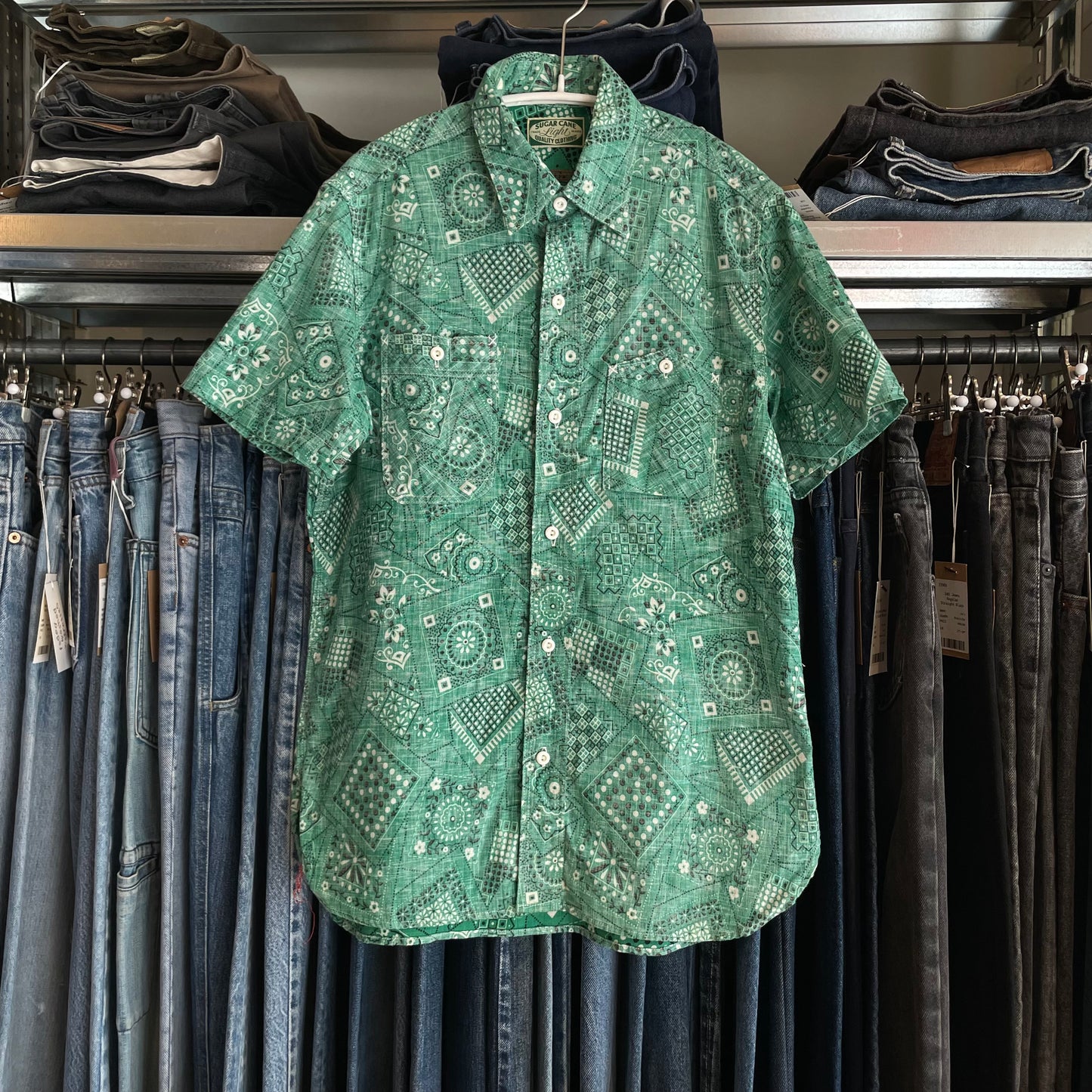 Paisley Print Shirt Turquoise