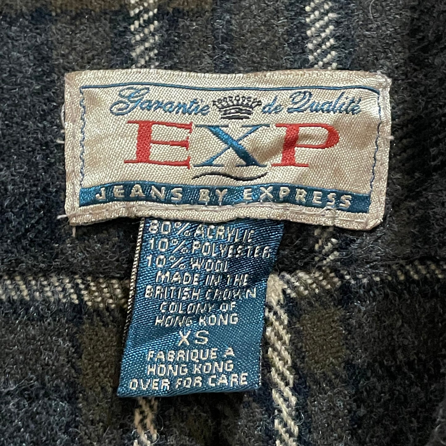 Plaid Quarter Zip Shirt Dark Brown