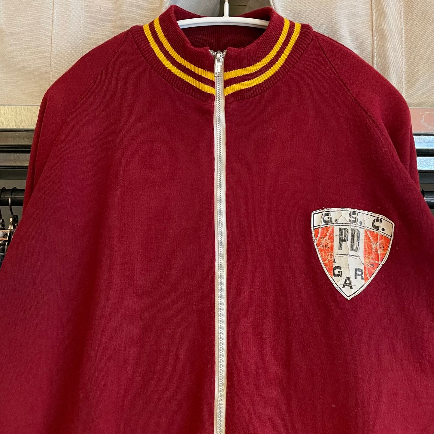CSC Shield Wool Track Jacket Red
