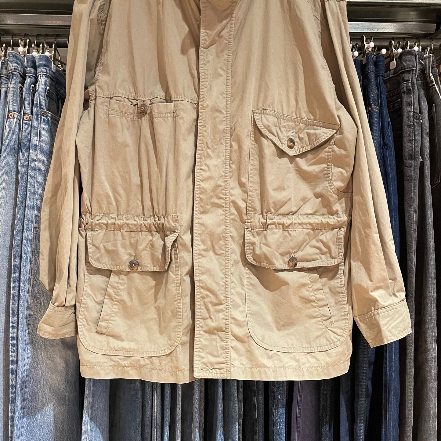 Cotton Field Zip Jacket Khaki