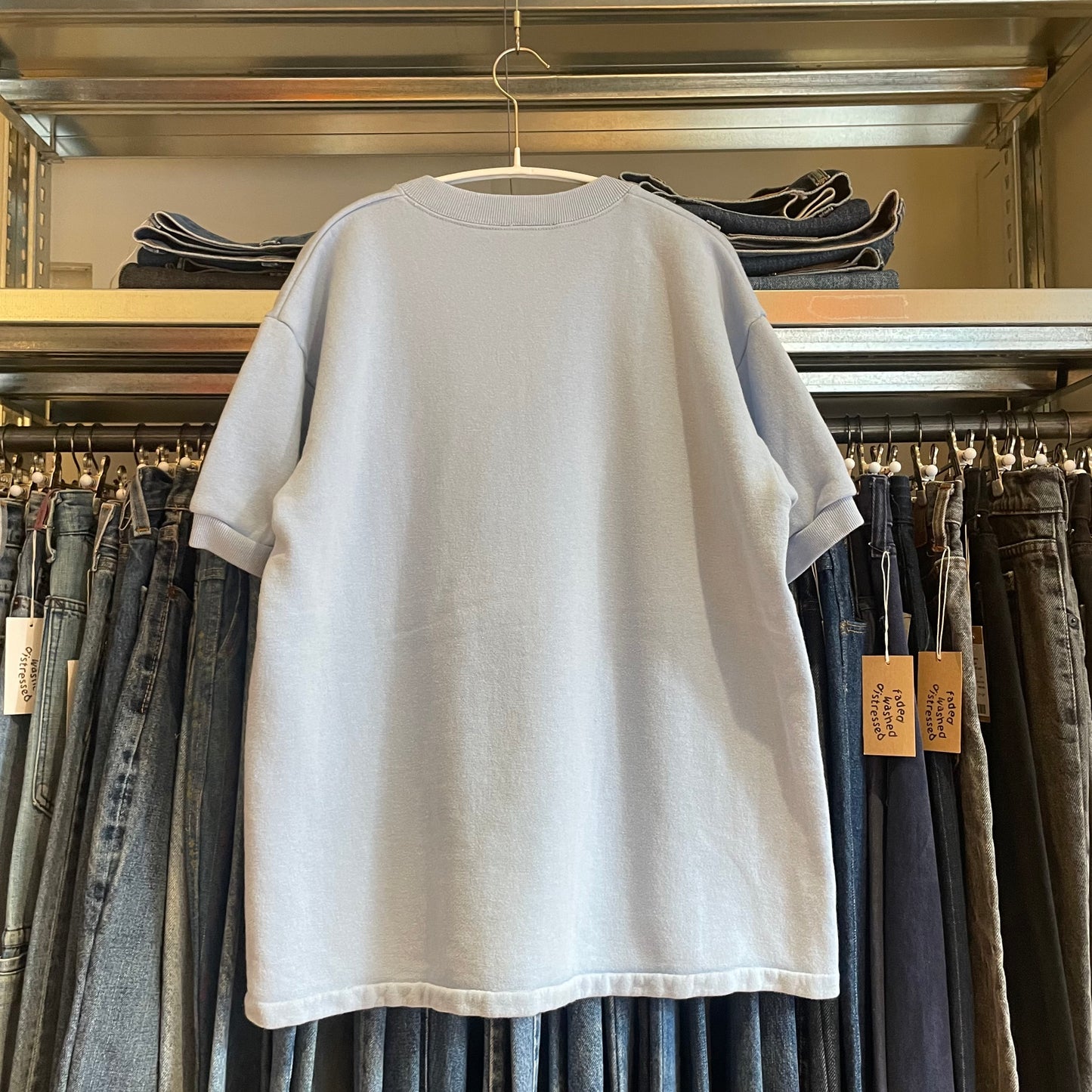 Flying Yacht Club 1963 Print Crewneck Blue