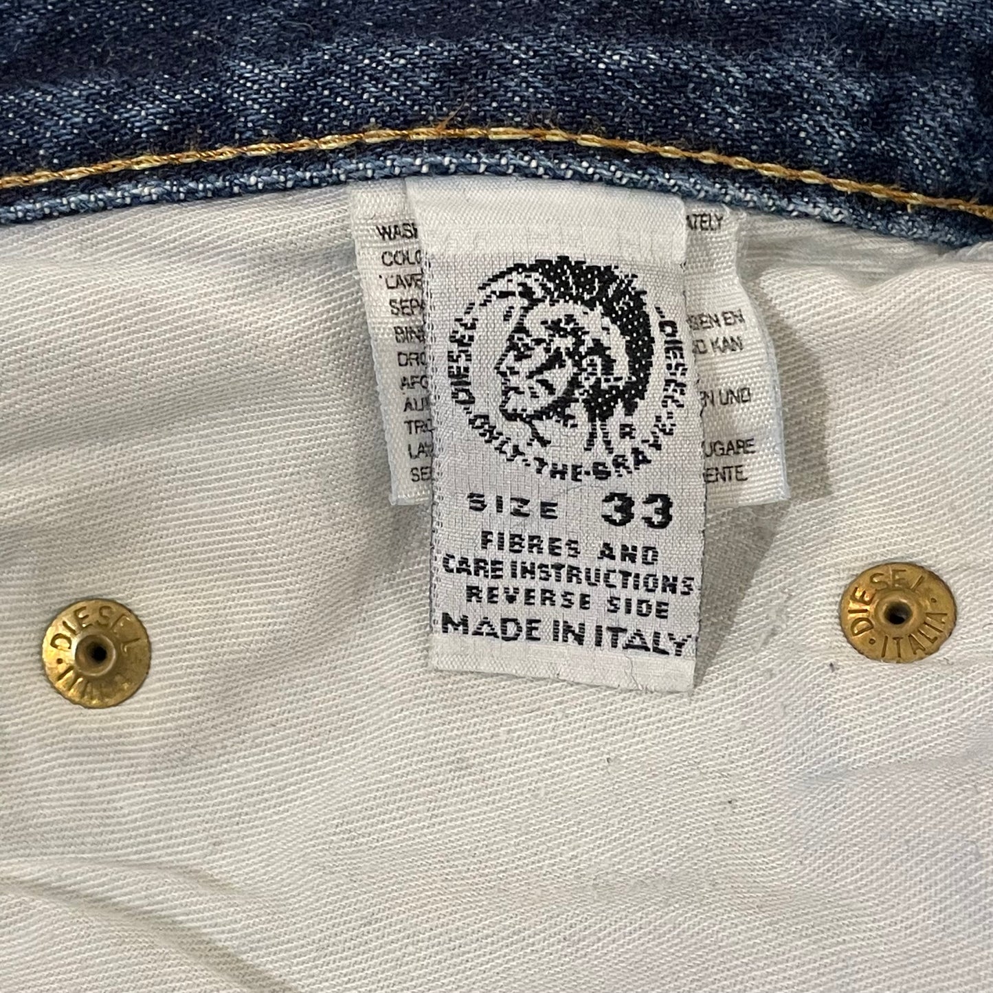 Regular Straight Jeans Dark Wash Indigo