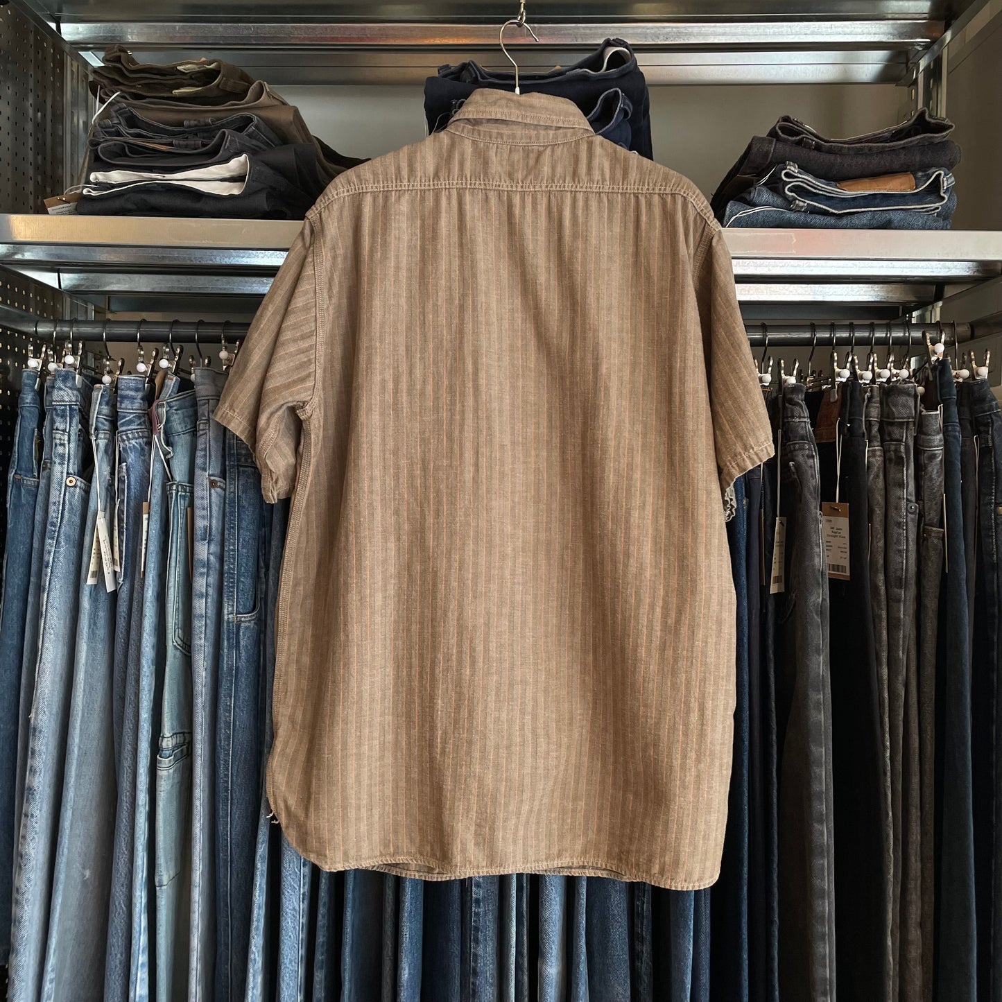 Herringbone Work Shirt Brown
