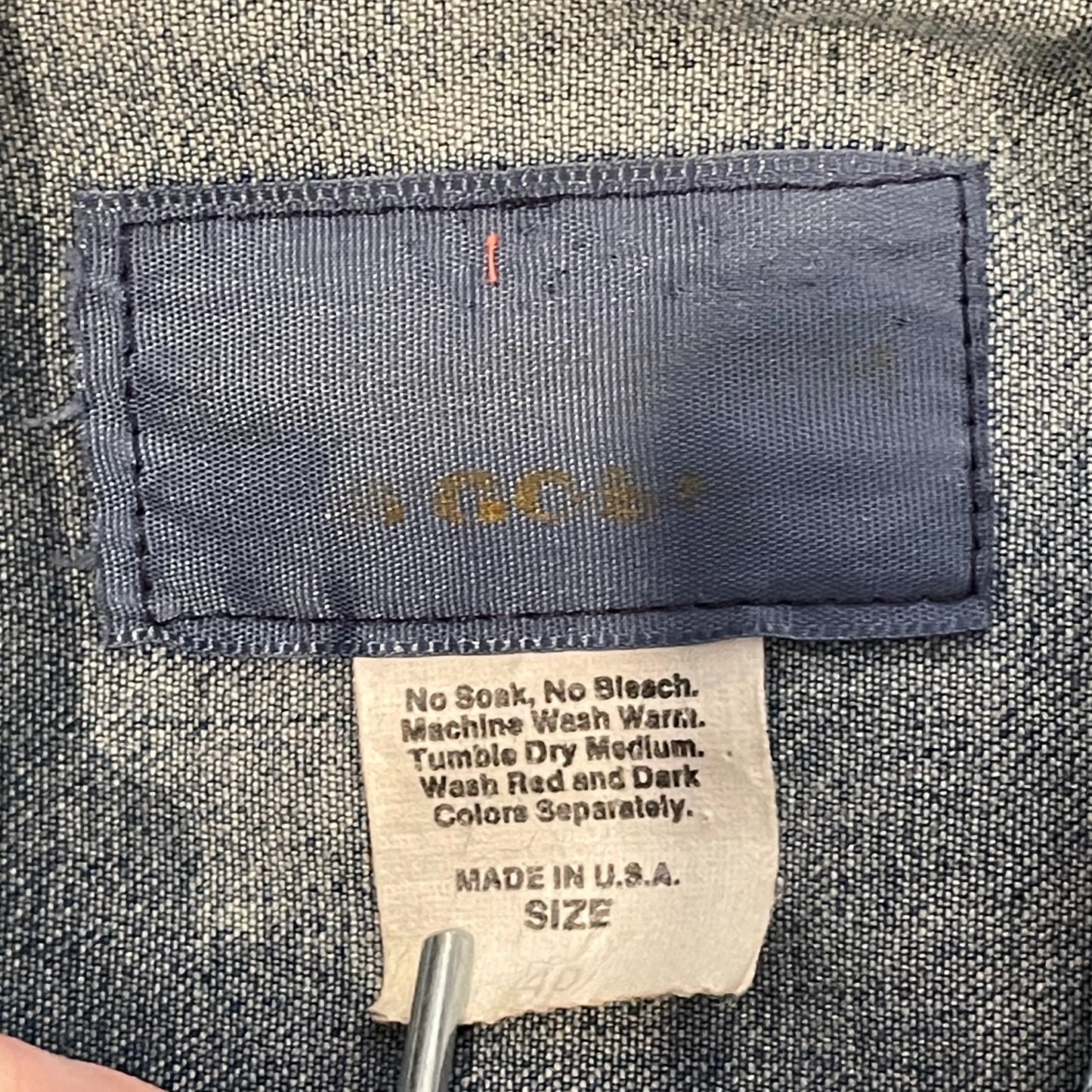 Faded Denim Jacket w/Ideal Zipper