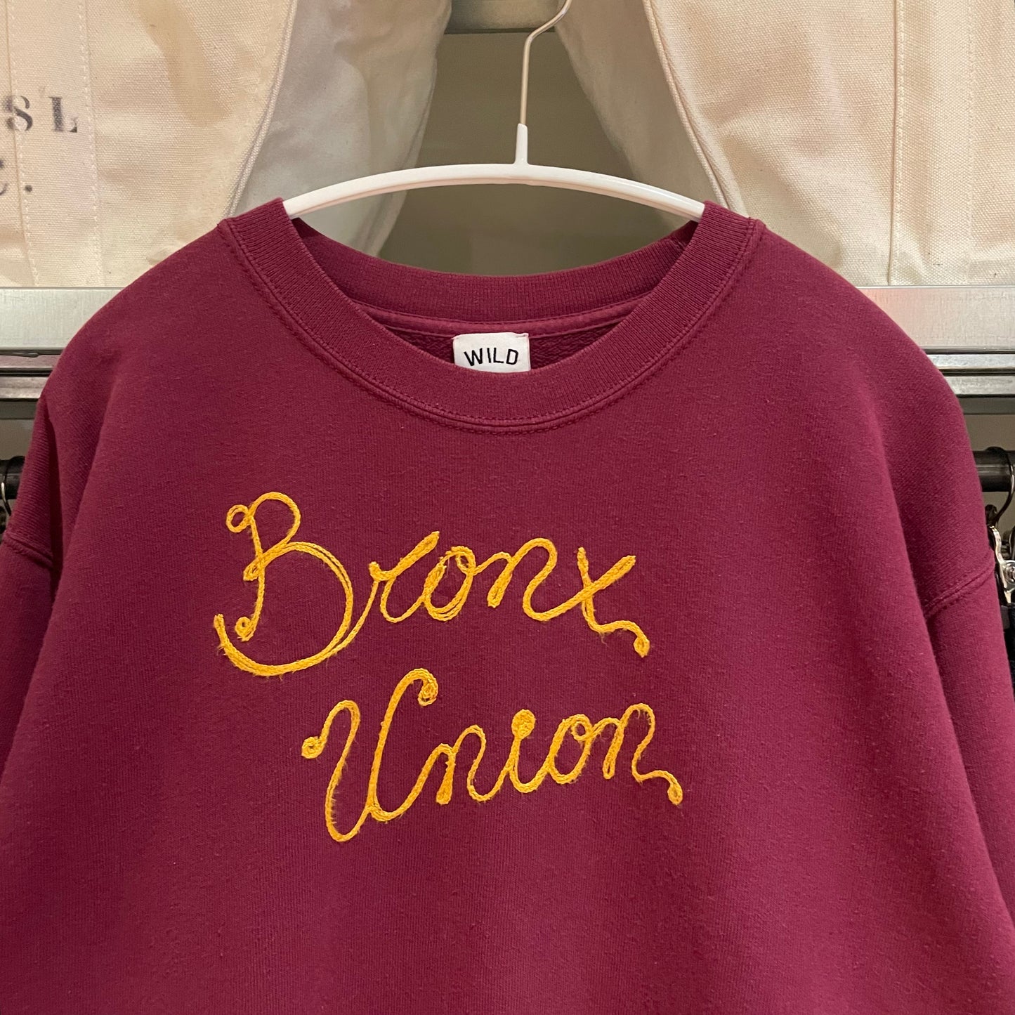 Bronx Union Sweatshirt Raglan bordeaux