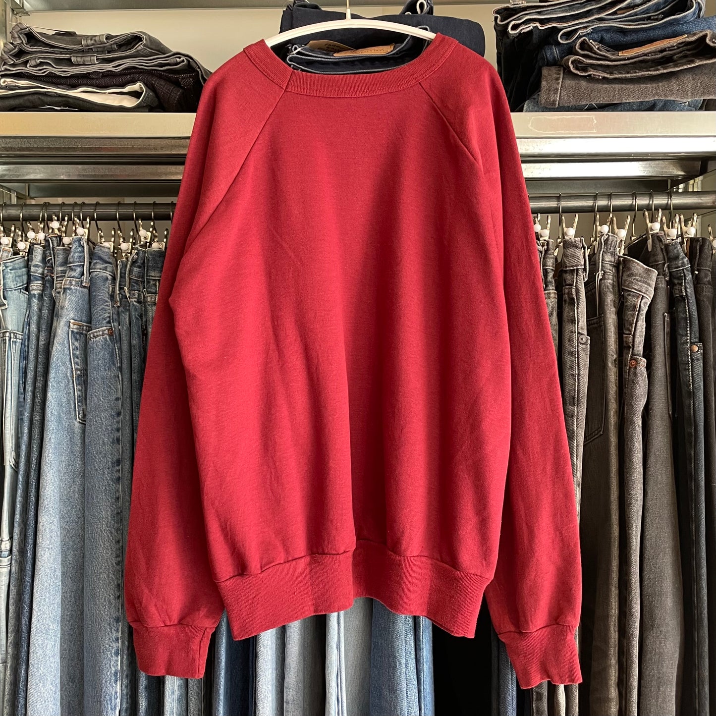 BANFF CANADA Sweatshirt Red Ranglan