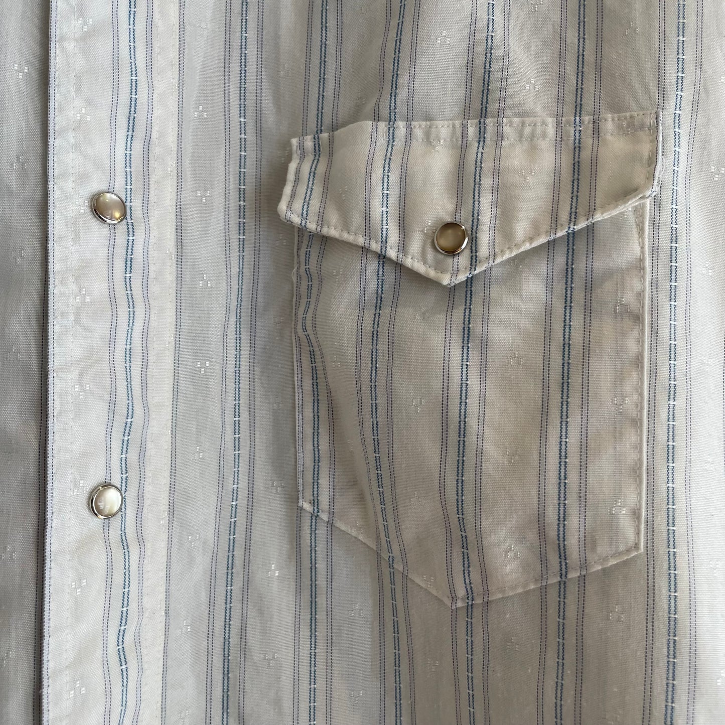Stripe Shirt Blue Cowboy Cut Regular Fit