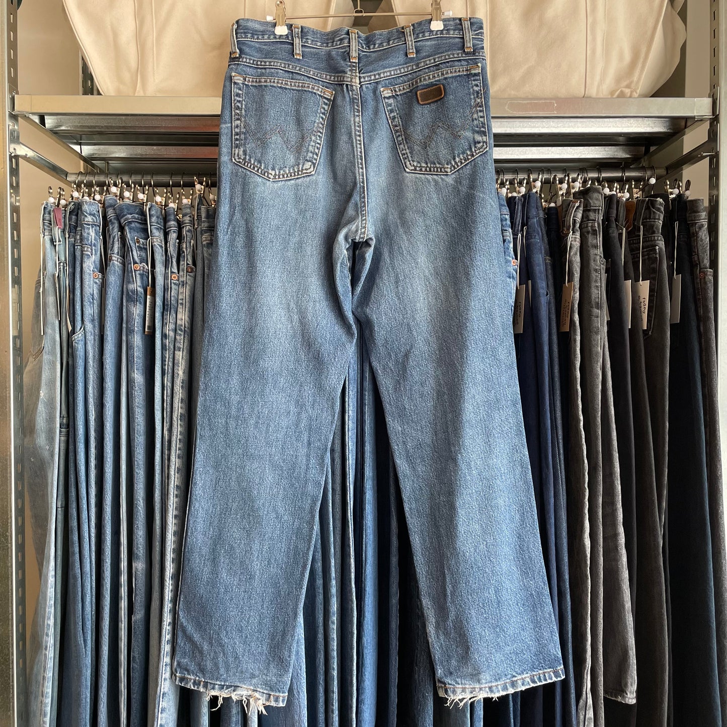 Regular Straight Jeans Medium Wash Blue