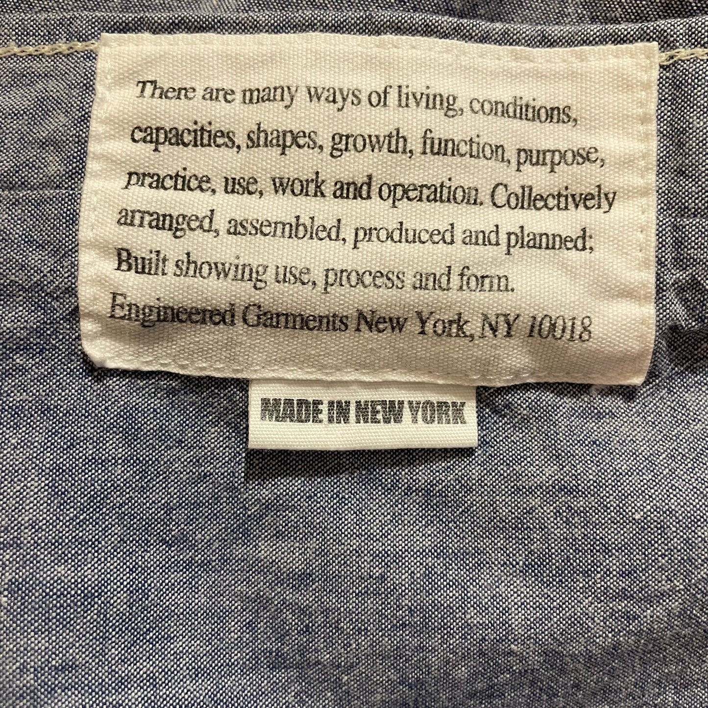 Chambray Work Shirt Gray