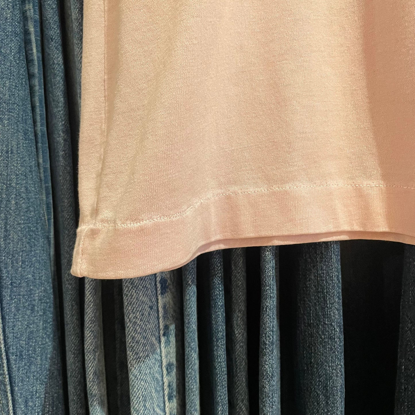 Topsail Island NC Single Stitch Tee Pink