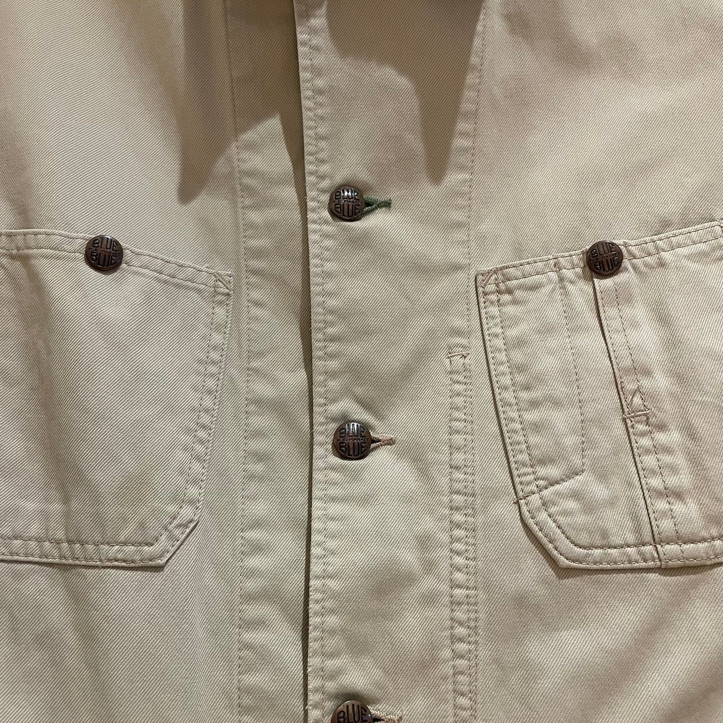 Utility Cotton Coverall Jacket Beige