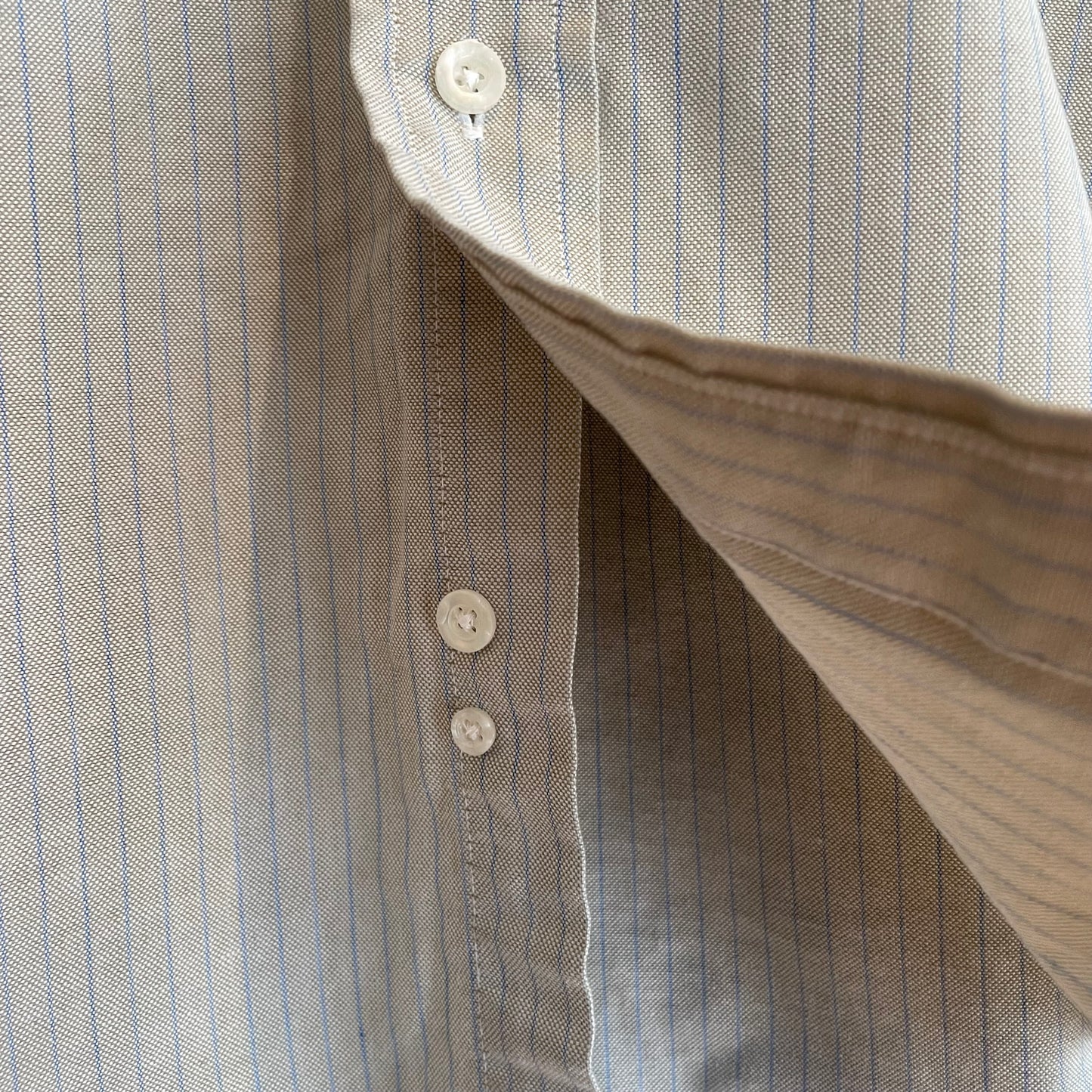Stripe Button-Down Shirt Gray