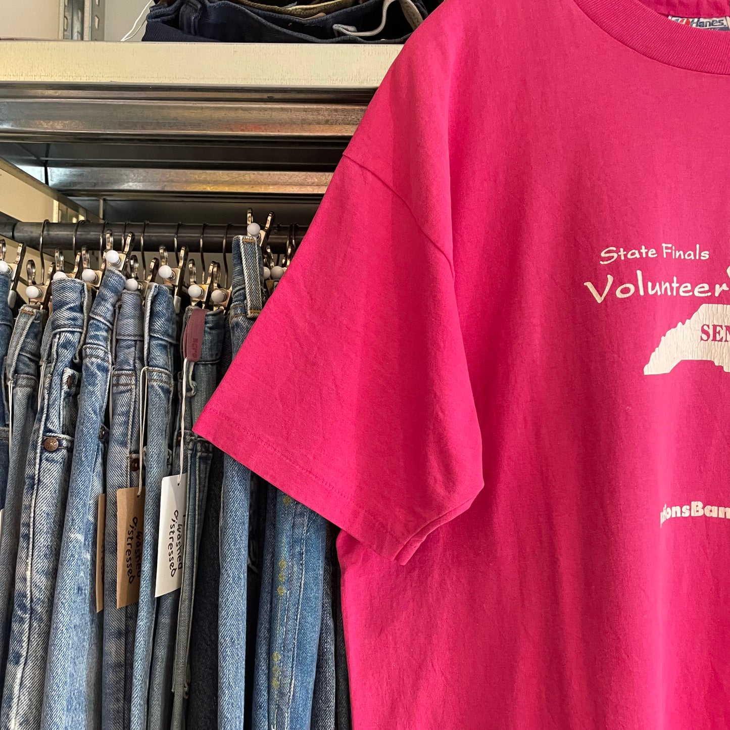 Pink Senior Games Volunteer Tee