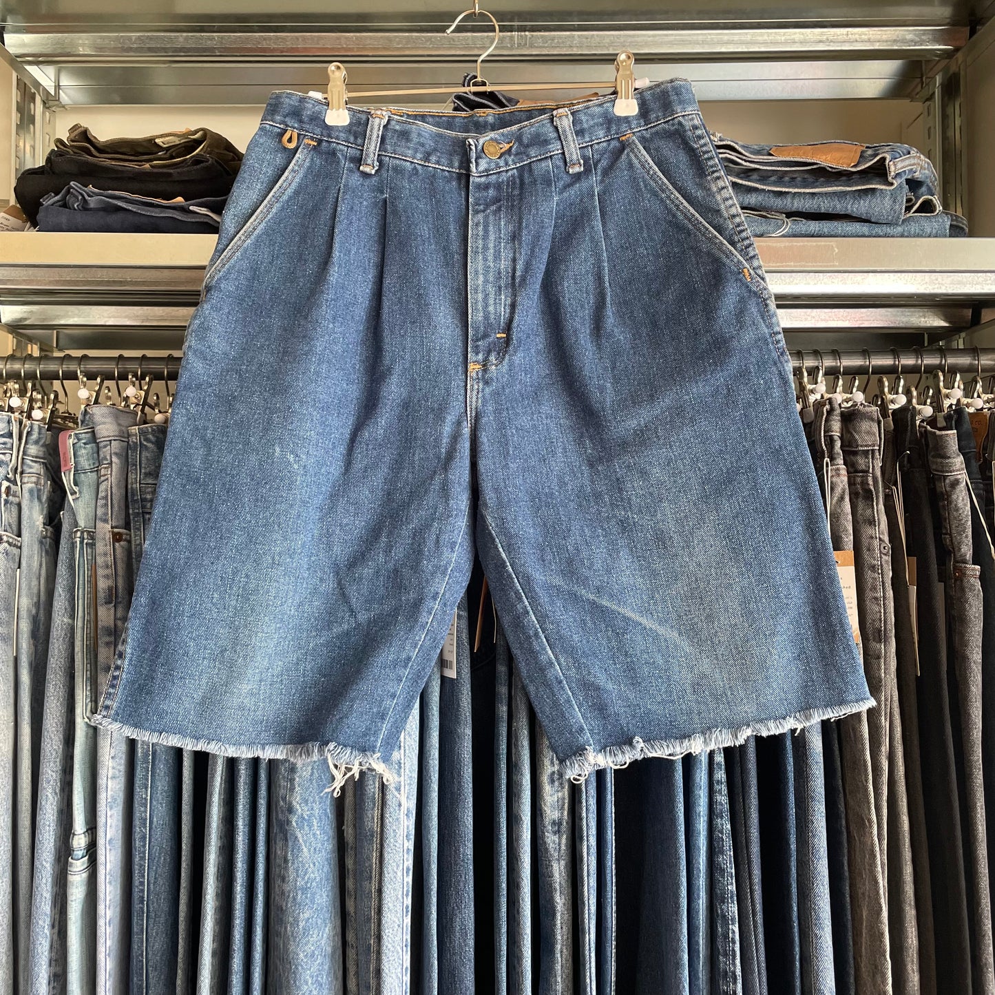 Denim Work Shorts Cutoff
