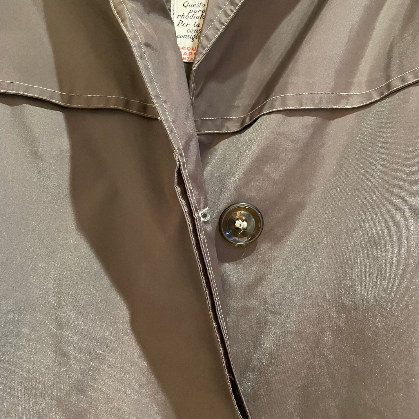 Rhodiatoce Nylon Coat Brown