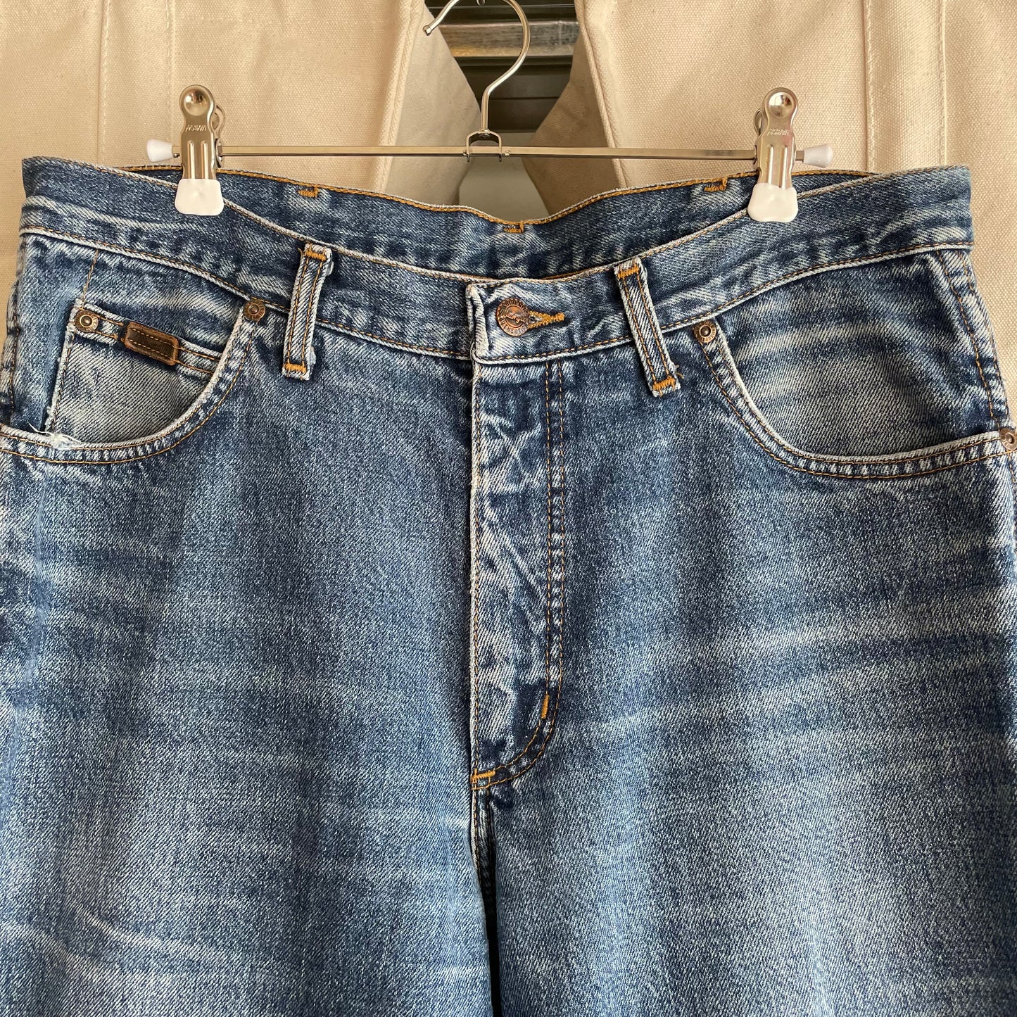 Regular Straight Jeans Medium Wash Blue