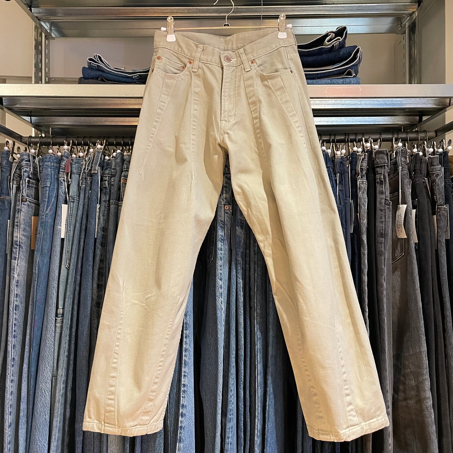Beige Twill Work Pants Japan Made