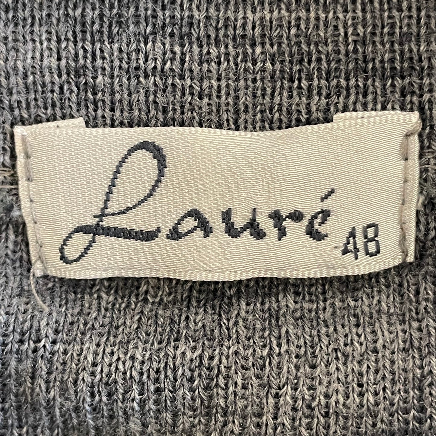 Crew Neck Cardigan Grey