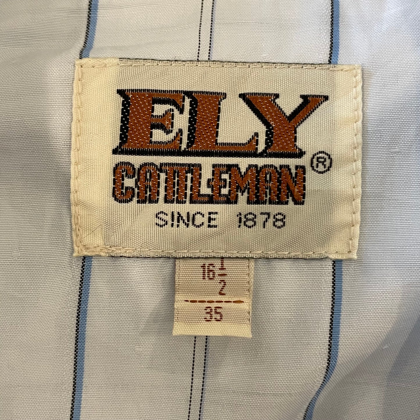 Striped Western Shirt White