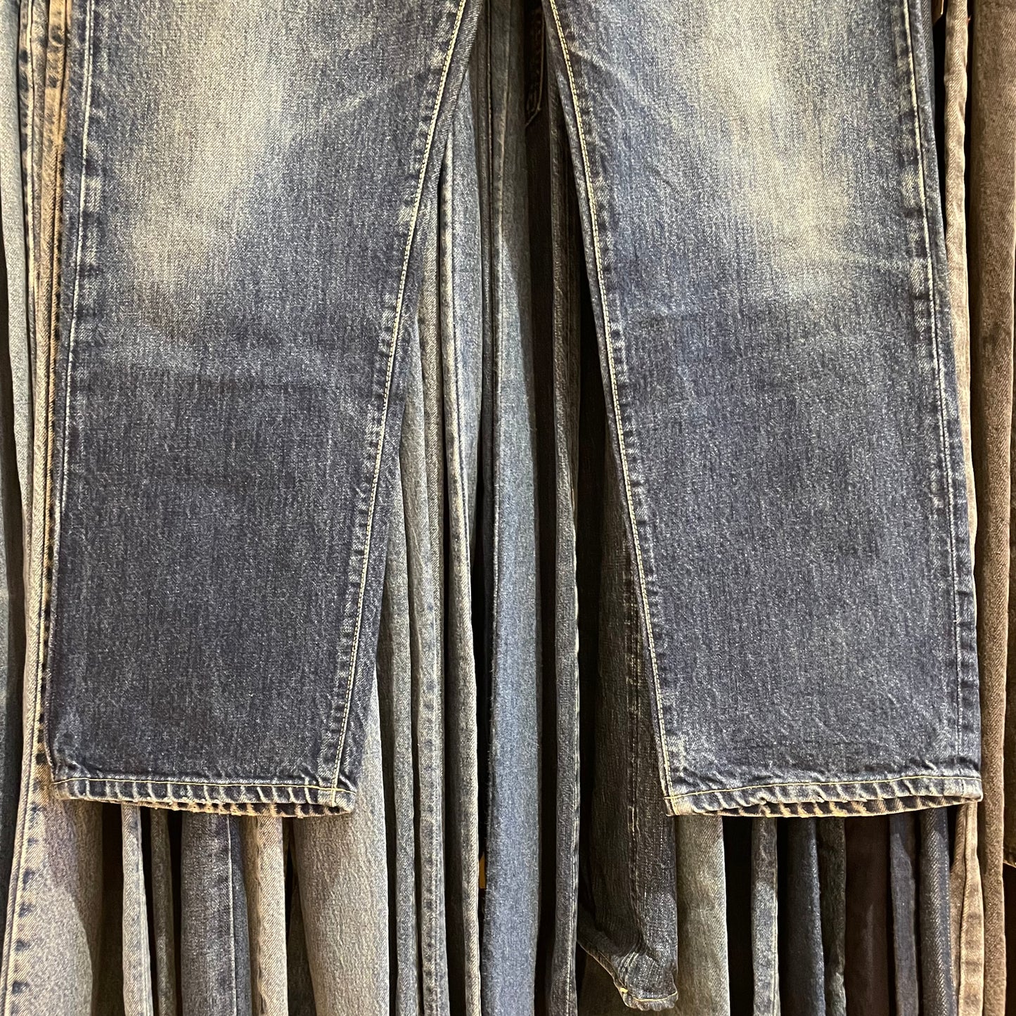 Regular Straight Jeans Dark Wash Indigo