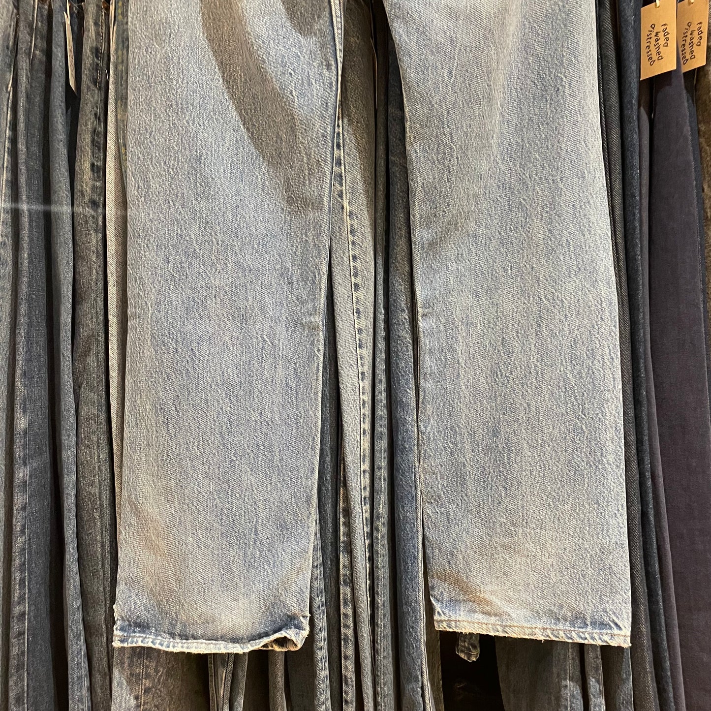 501 Jeans Washed Blue Made in USA 017