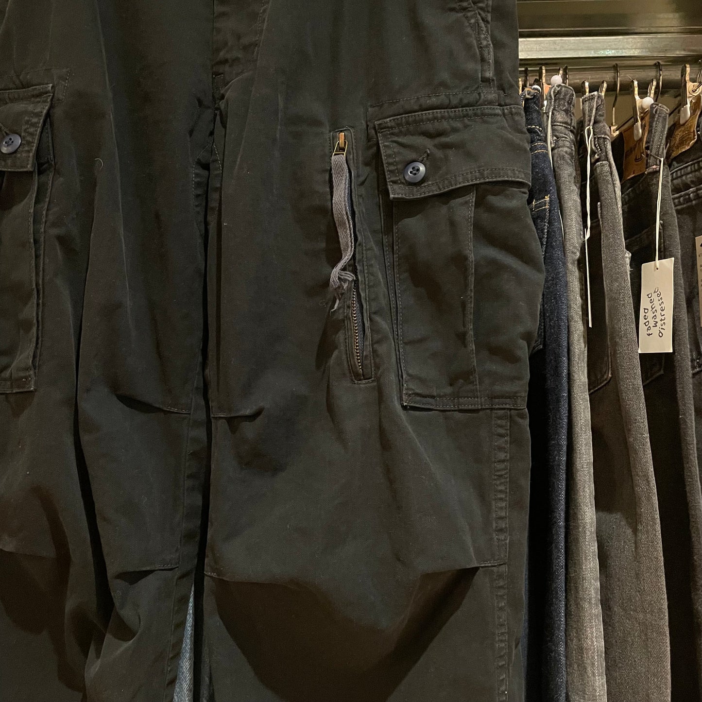 Multi Pocket Cargo Pants Dark Navy